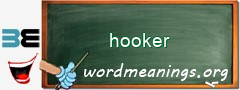 WordMeaning blackboard for hooker